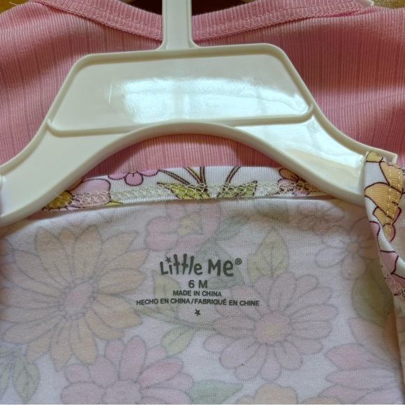 Little Me Baby 2 Pack Sleepwear Footies Size 6 Months New With Tags - Picture 10 of 13